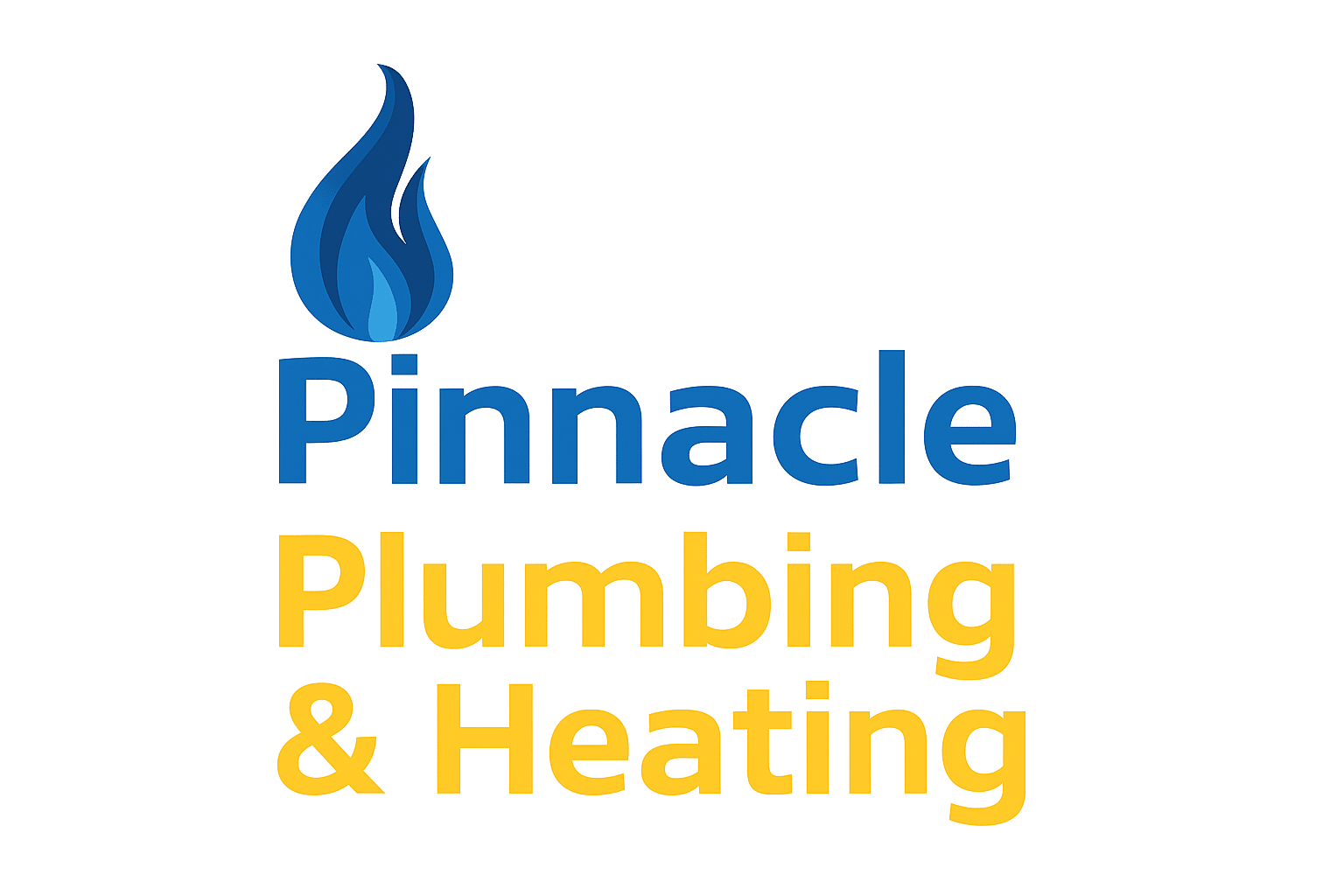 pinnacle plumbing and heating logo upscaled transparent